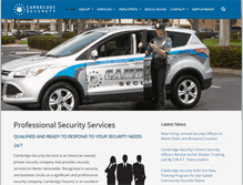 Tablet Screenshot of cambridgesecurityservices.com